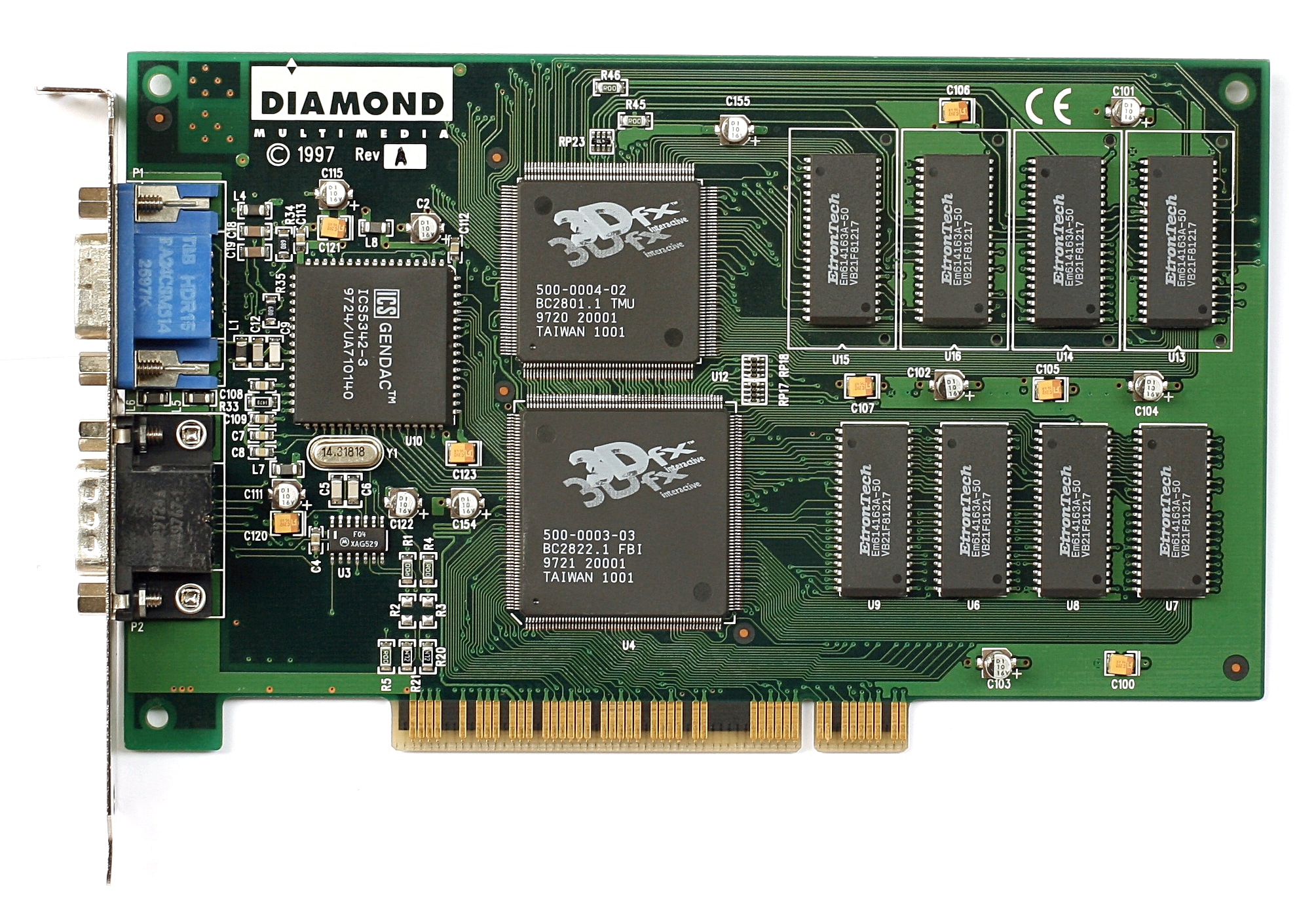 Легендарная плата Diamond Monster 3D на чипе Voodoo 1