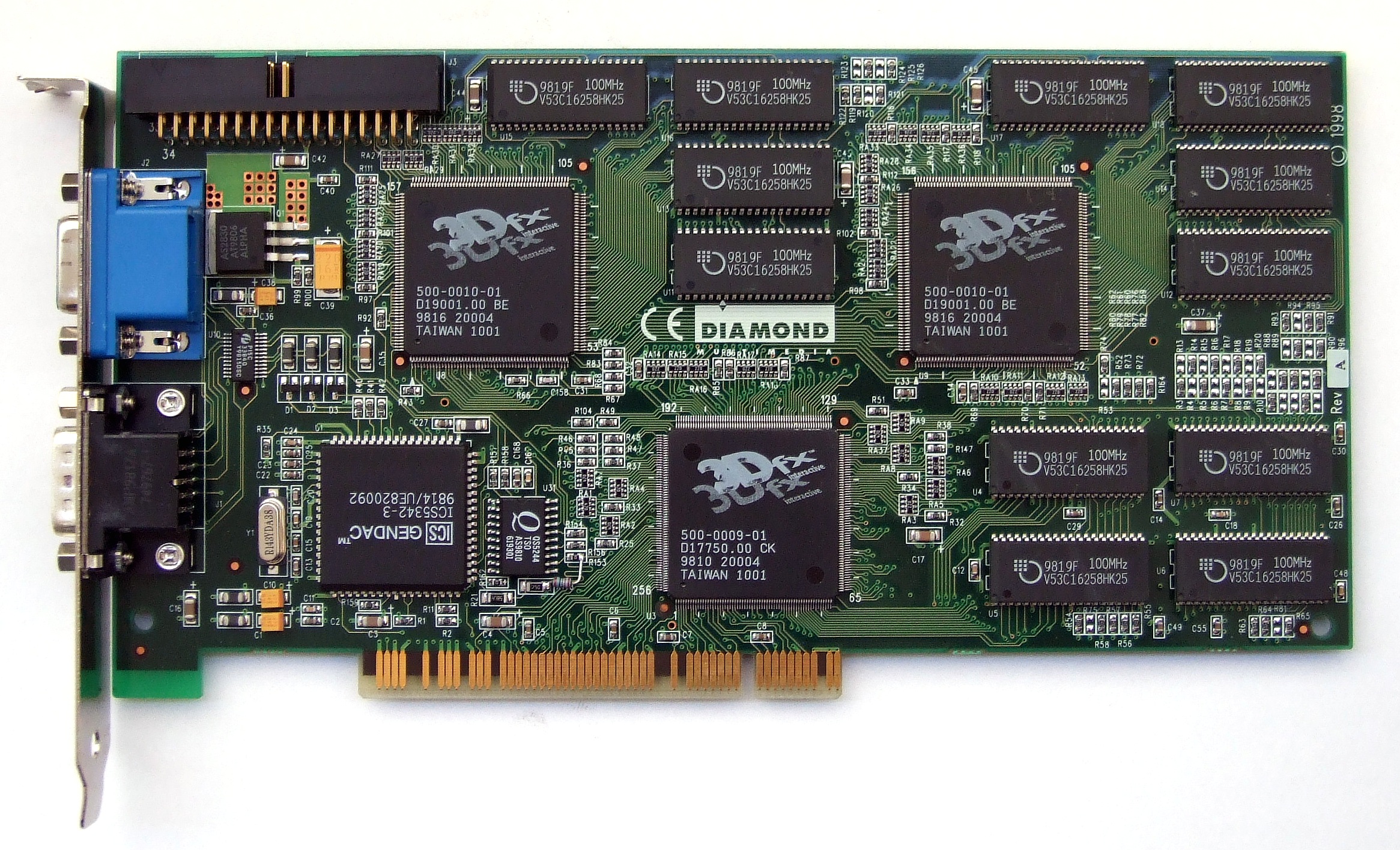 Оригинальный графический ускоритель 3dfx Voodoo 2